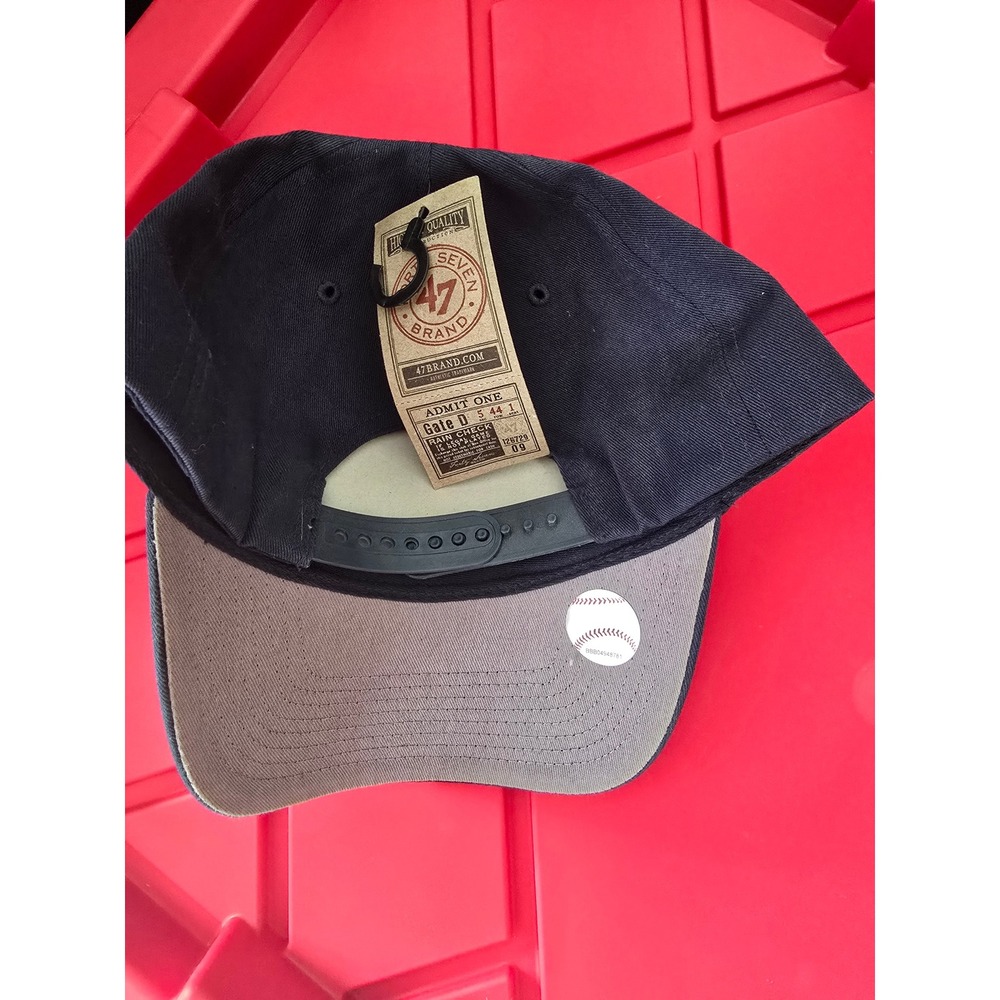 47 Brand Navy Sox Baseball Cap One Size Snapback MLB Fan Gear - Picture 2 of 4